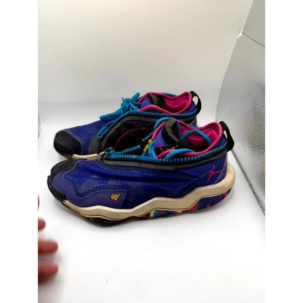 Air Jordan Why Not Zer0.6 Unisex Kids 6.5 Sneaker‎ Blue Ripstop Basketball Shoes